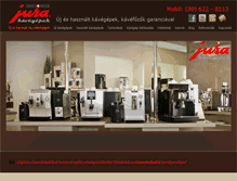 Tablet Screenshot of jura-kavegepek.com